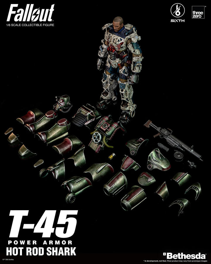 SiXTH: Fallout - T-45 Hot Rod Shark Power Armor - 1:6 Scale Figure