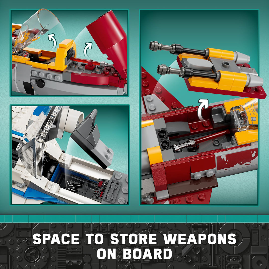 LEGO® Star Wars: Ahsoka New Republic E-Wing vs. Shin Hati’s Starfighter - 75364, Ages 9+