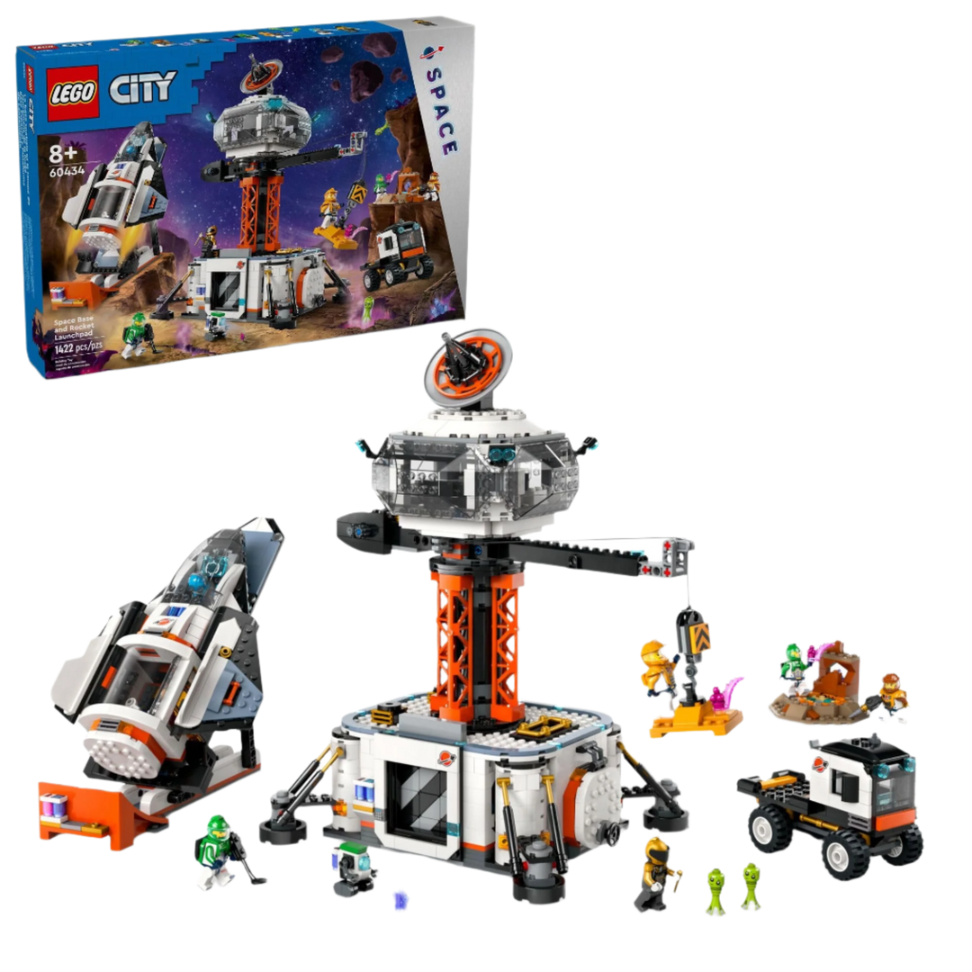 LEGO® CITY: Space Base and Rocket Launchpad - 60434, Ages 8+