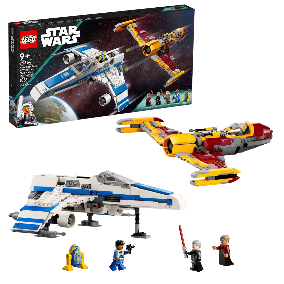 LEGO® Star Wars: Ahsoka New Republic E-Wing vs. Shin Hati’s Starfighter - 75364, Ages 9+