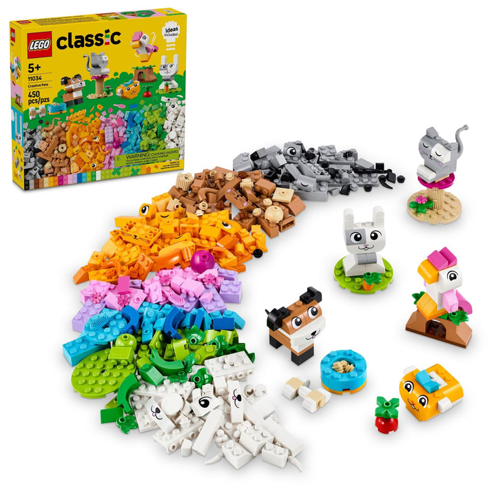 LEGO® Classic: Creative Pets - Building Brick Animals Toy - 11034, Ages 5+