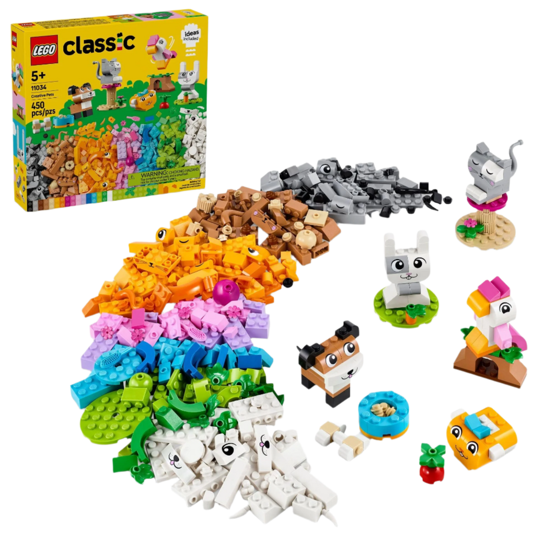 LEGO® Classic: Creative Pets - Building Brick Animals Toy - 11034, Ages 5+