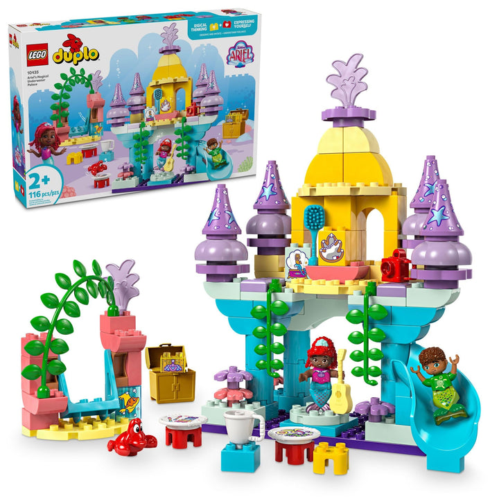 LEGO® DUPLO®: Disney Ariel’s Magical Underwater Palace Building Set - 10435, Ages 2+