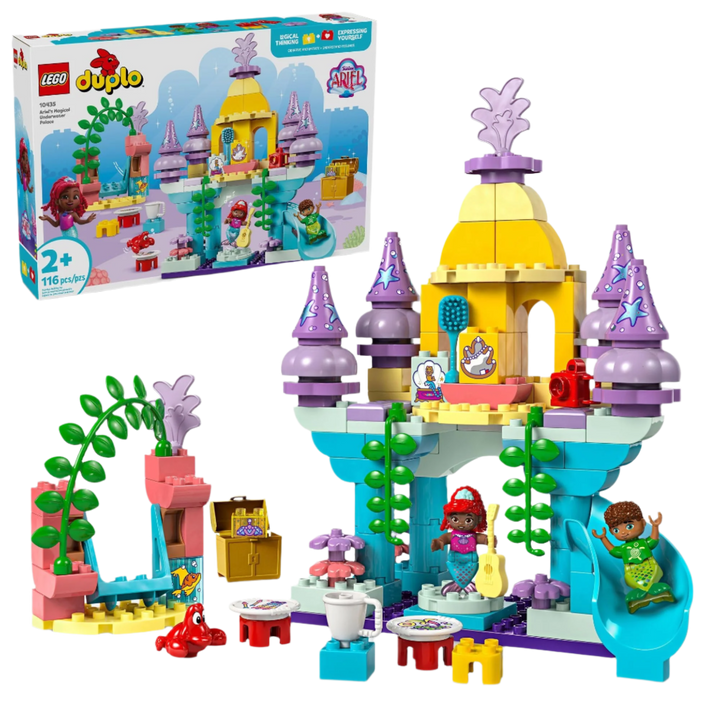 LEGO® DUPLO®: Disney Ariel’s Magical Underwater Palace Building Set - 10435, Ages 2+