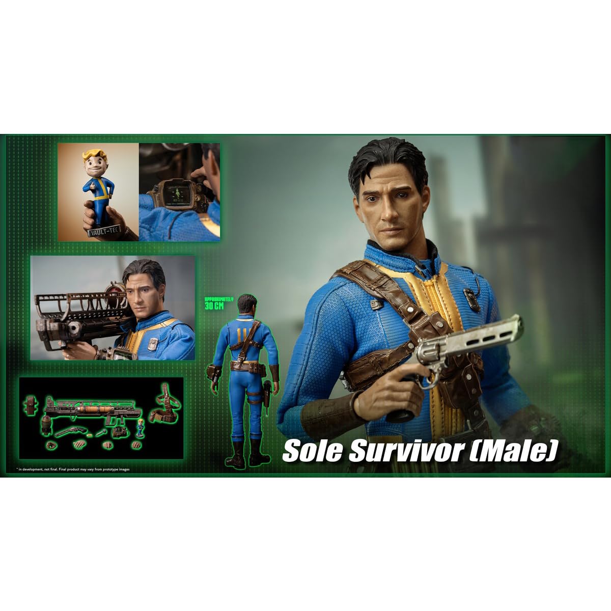 threezero Fallout Sole Survivor Male Action Figure 1:6 Scale