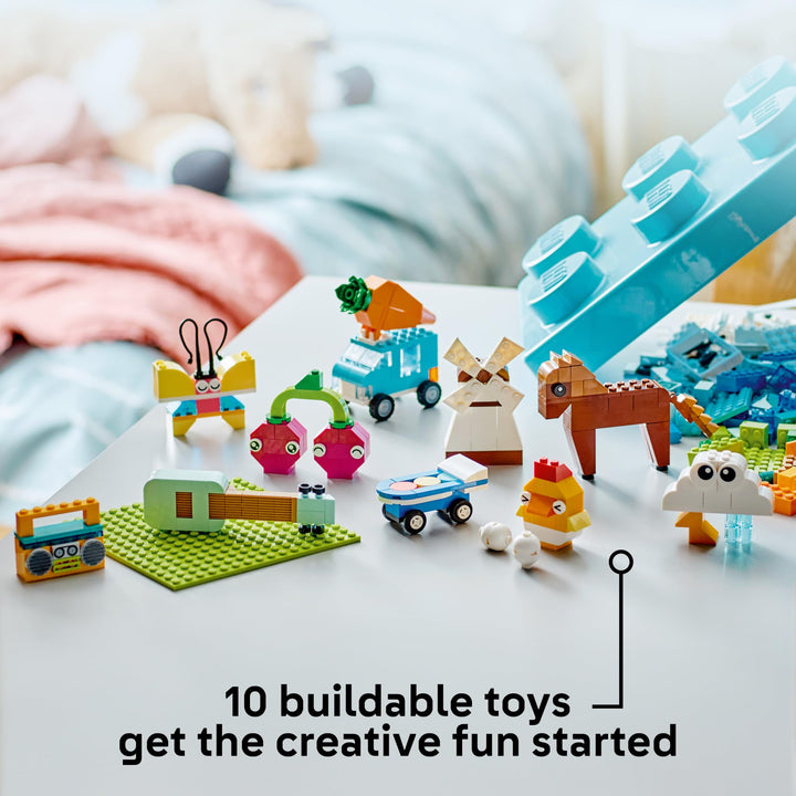 LEGO® Classic: Vibrant Creative Brick Box: Arts & Crafts Toy Set - 11038, Ages 4+