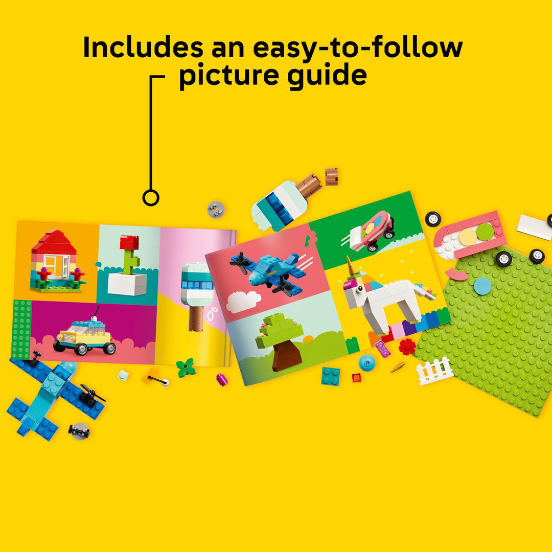 LEGO® Classic: Vibrant Creative Brick Box: Arts & Crafts Toy Set - 11038, Ages 4+