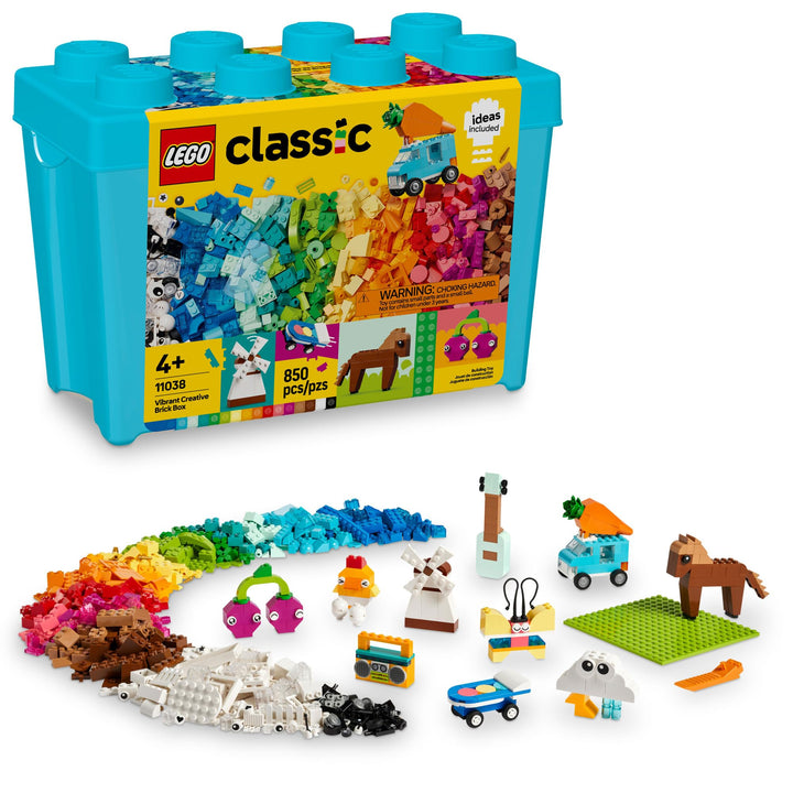 LEGO® Classic: Vibrant Creative Brick Box: Arts & Crafts Toy Set - 11038, Ages 4+