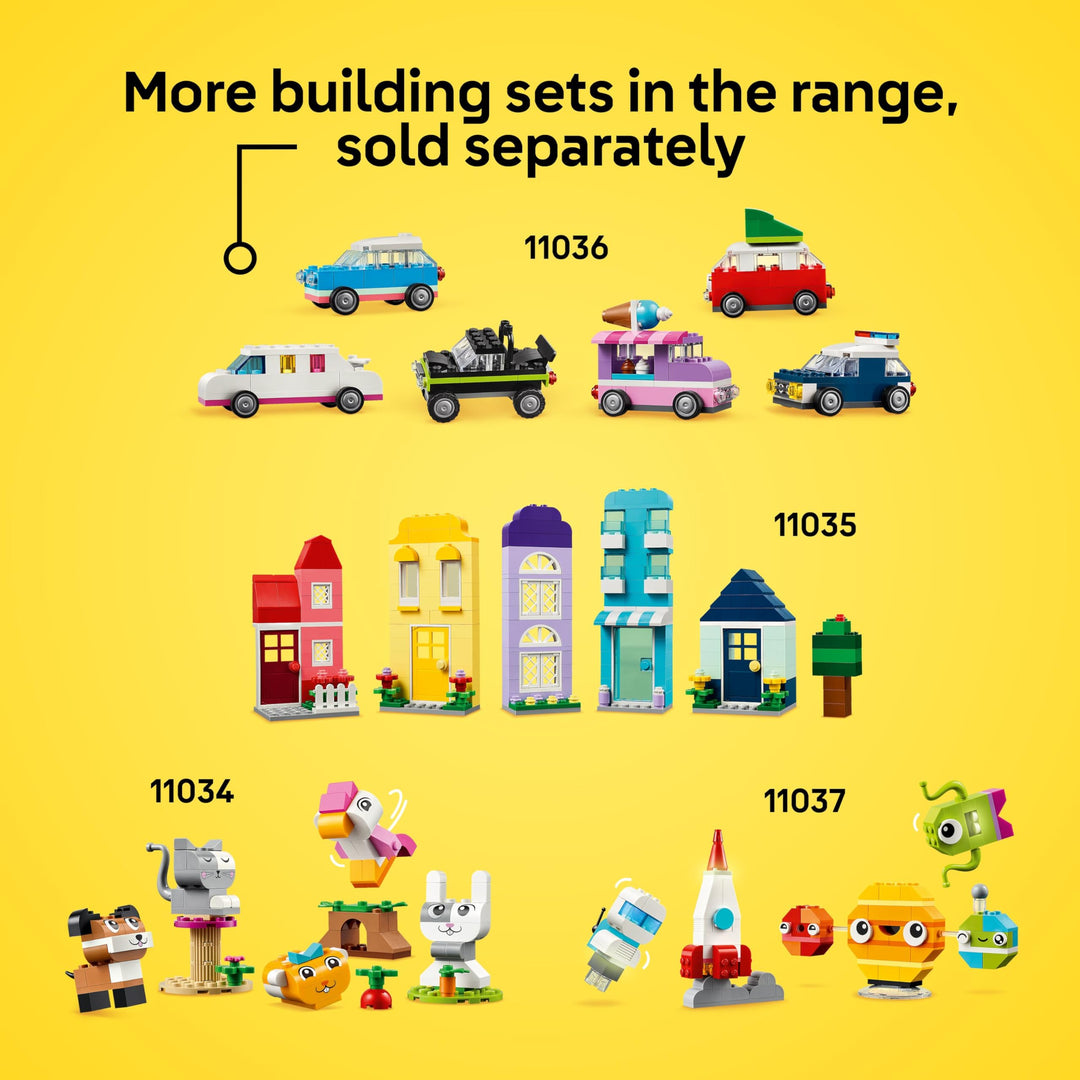 LEGO® Classic: Vibrant Creative Brick Box: Arts & Crafts Toy Set - 11038, Ages 4+