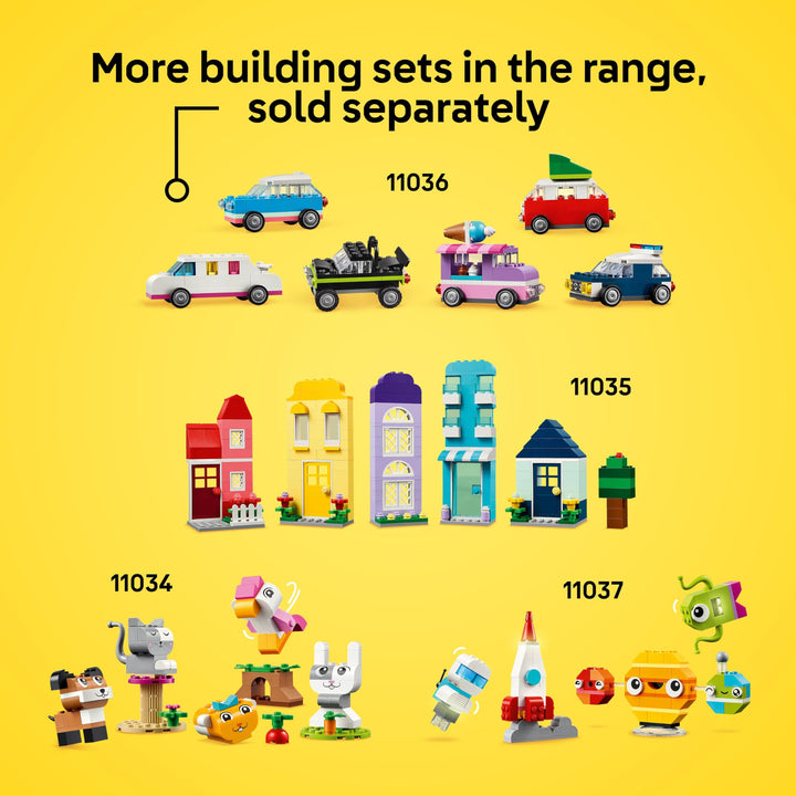 LEGO® Classic: Vibrant Creative Brick Box: Arts & Crafts Toy Set - 11038, Ages 4+