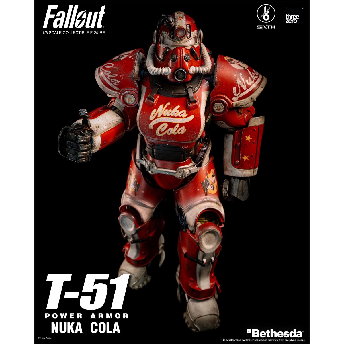 Fallout 1/6 T-51 Nuka Cola Power Armor Collectible - Threezero
