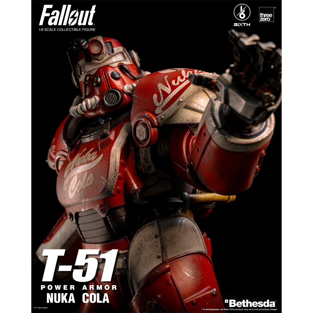 Fallout 1/6 T-51 Nuka Cola Power Armor Collectible - Threezero